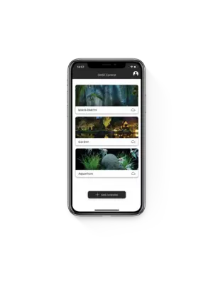 Oase Control app home screen